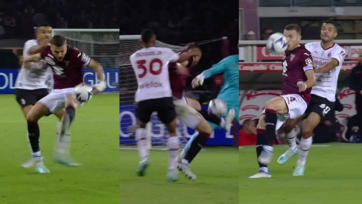 Furto Milan in casa del Torino. Il gol è un fallo evidente ma arbitro e Var decidono di non fare nulla - 