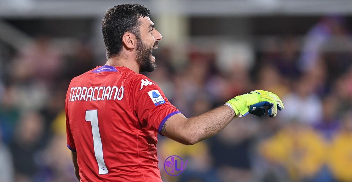 Terracciano assoluto protagonista: ha confermato la titolarità con parate decisive all’inizio del match - Firenze, stadio A.Franchi, 22.10.2022, Fiorentina-Inter, foto Lisa Guglielmi. Copyright Labaroviola.com