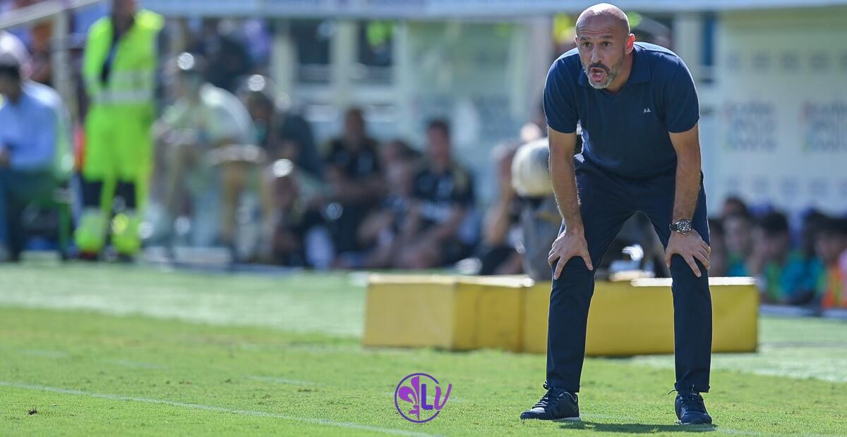 Italiano avvisa: "Ci sono giocatori in ritardo di condizione e qualcuno non ha i 90 minuti nelle gambe" - Firenze, stadio A.Franchi, 03.09.2022, Fiorentina-Juventus, foto Lisa Guglielmi. Copyright Labaroviola.com
