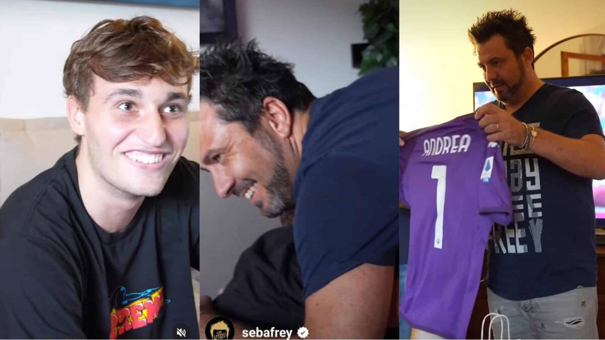 Frey a casa di Andrea Papi, il ragazzo che ha perso una gamba in un incidente. Il video emozionante - 