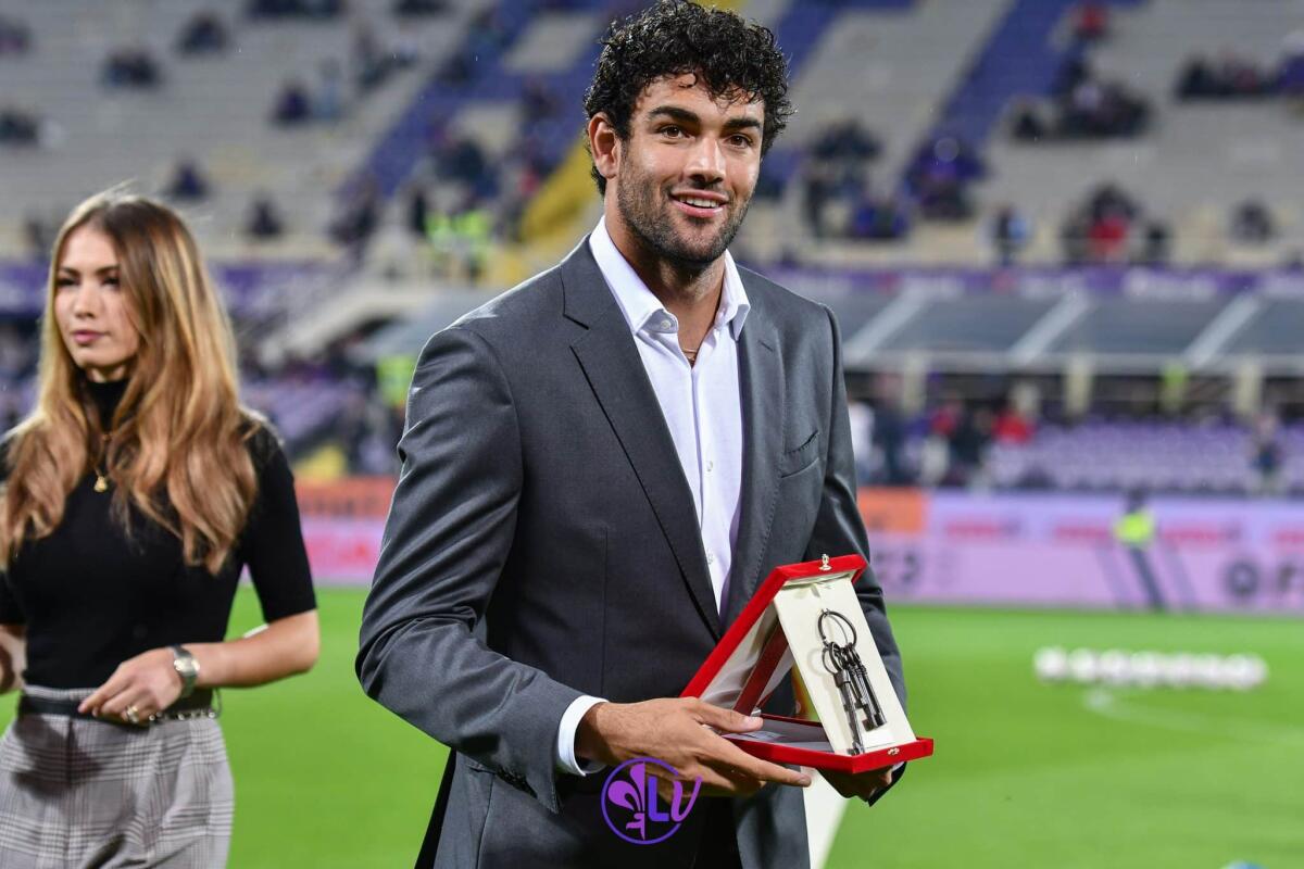 Berrettini emozionato: "Ho la Fiorentina nel cuore, l'ho iniziata a tifare quando era in serie C" - Matteo Berrettini riceve le chiavi della città