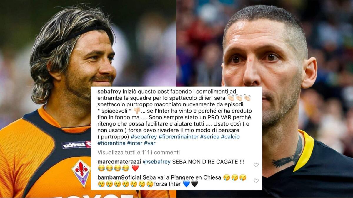 Frey mostra gli errori di Valeri a favore dell'Inter, Materazzi non ci sta e risponde: "Non dire cagate" - 