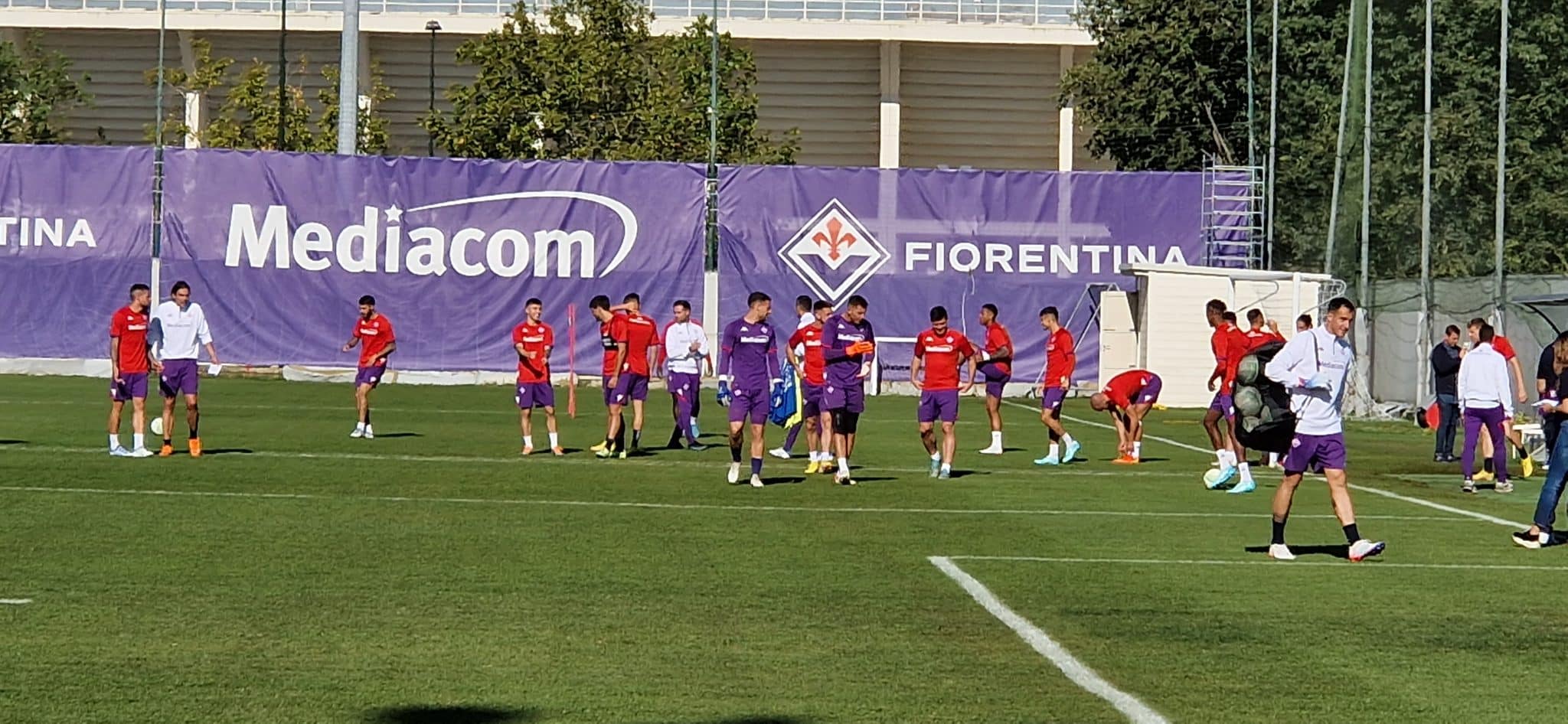 Dal centro sportivo: Dodò e Nico Gonzalez in gruppo. Assenti Sottil ed Ikoné