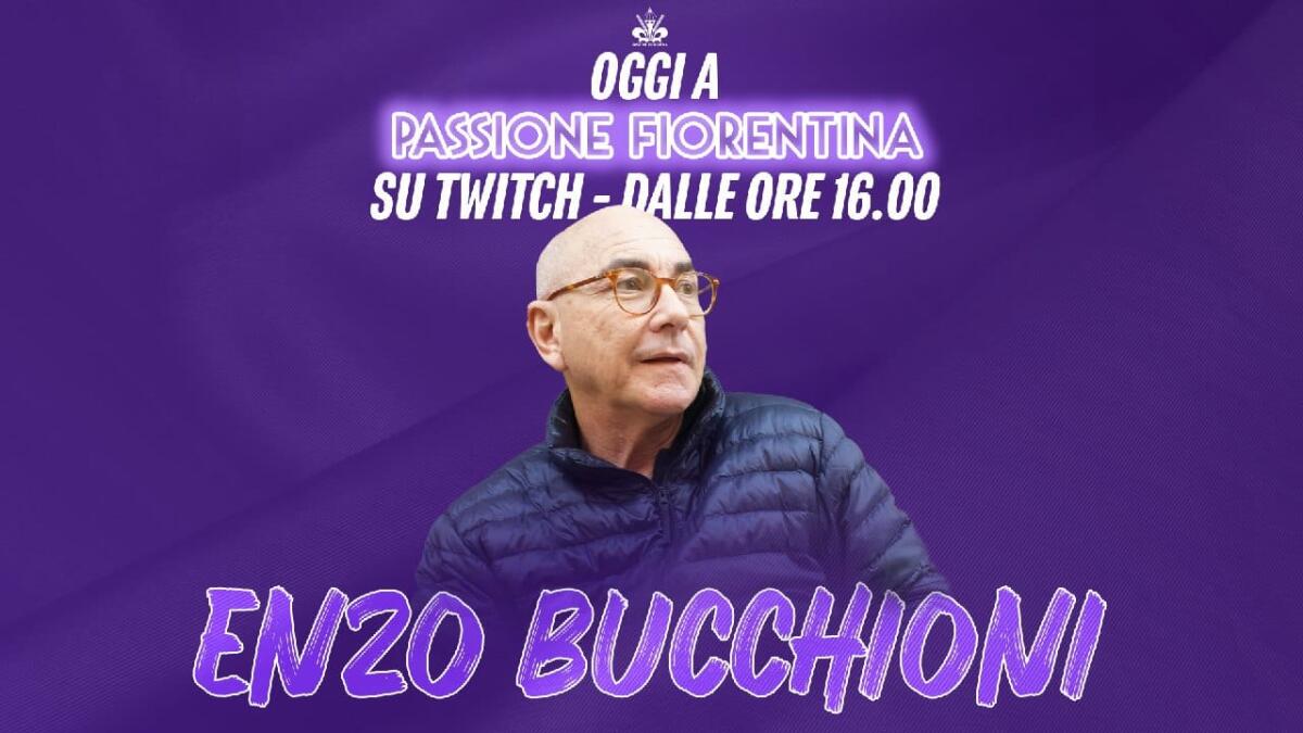Dalle 16 Enzo Bucchioni in diretta sul canale Twitch di Passione Fiorentina. Visibile anche su Labaro Viola - 