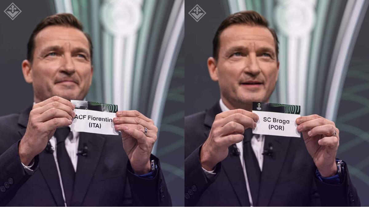 Gli orari di Braga-Fiorentina, andata alle ore 18.45 in Portogallo, ritorno a Firenze alle ore 21 - 