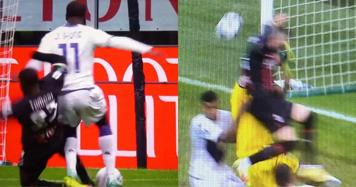 Fiorentina derubata dal Milan a San Siro. Gol vittoria irregolare e rigore netto non assegnato a Ikonè - 