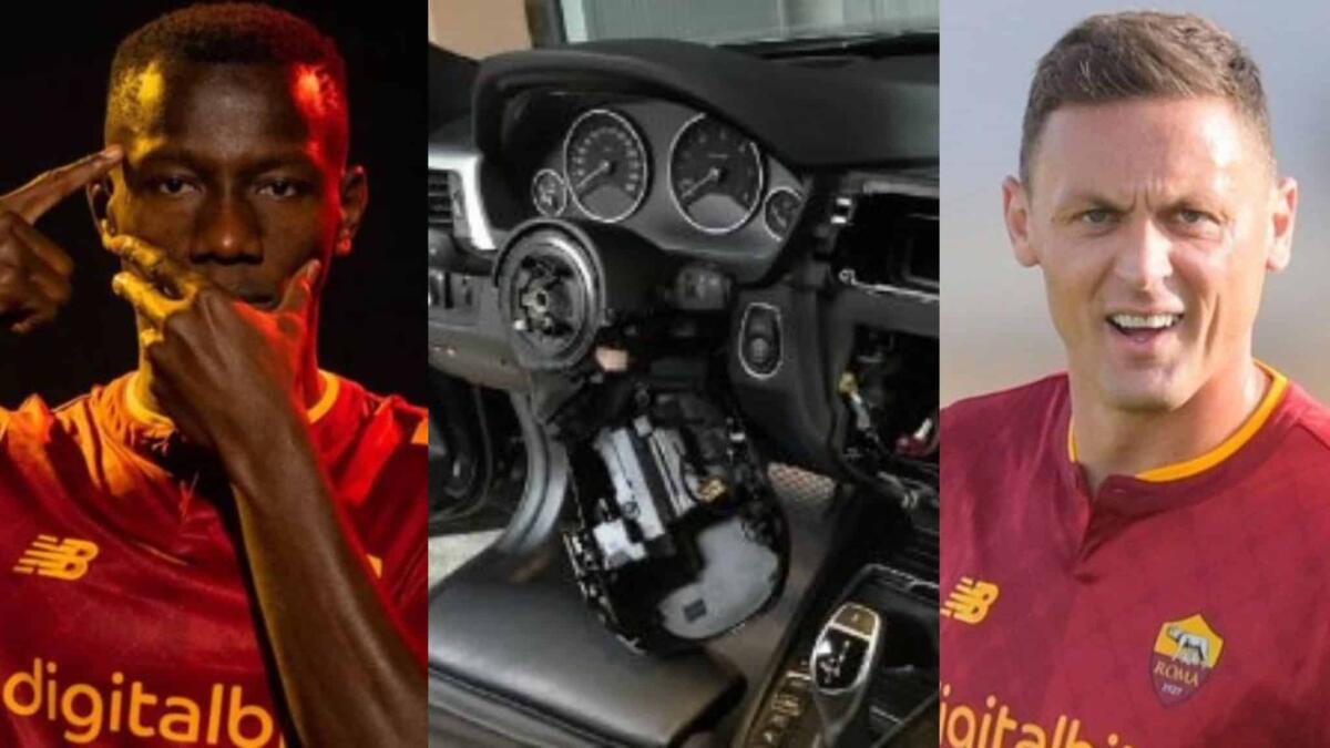 I ladri prendono di mira Camara: rubata la seconda auto in un mese. E Matic rimane senza volante - 