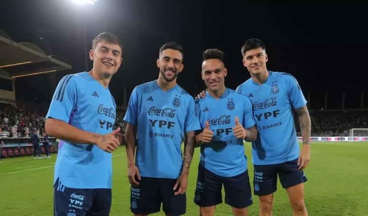 Inizia l'avventura di Nico al Mondiale: allenamento e foto sorridente con gli 'italiani' dell'Argentina - 