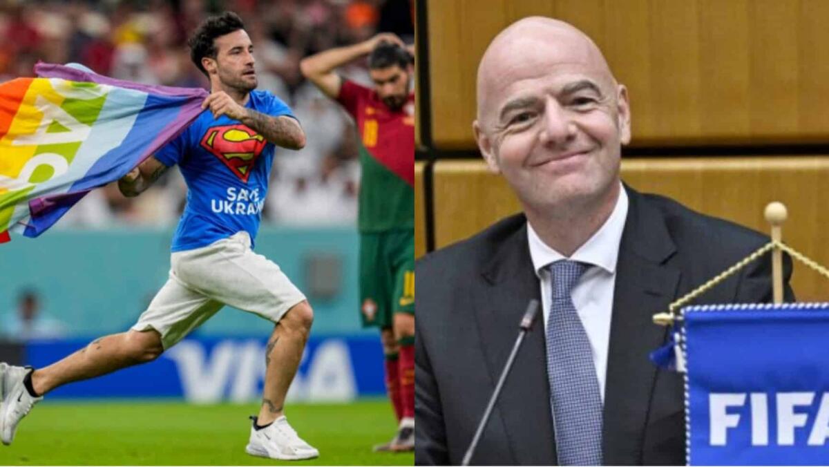 Parla l'invasore di Portogallo-Uruguay: "Dopo l'arresto mi hanno offerto caffè e brioche. Infantino ha riso" - 