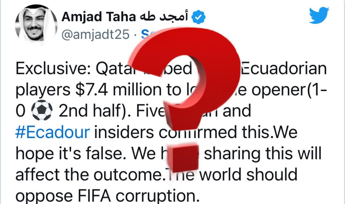 "Il Qatar ha corrotto l'Ecuador per truccare l'esordio", bufera dopo la denuncia. La ricostruzione - 