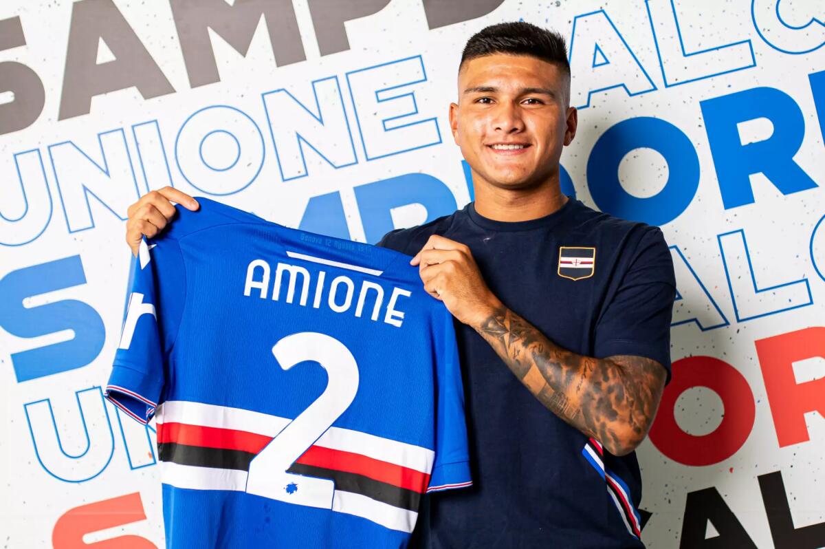 Sentite Amione: "Con la Fiorentina per la prima vittoria in casa. Dobbiamo sbloccarci" - Sito Sampdoria