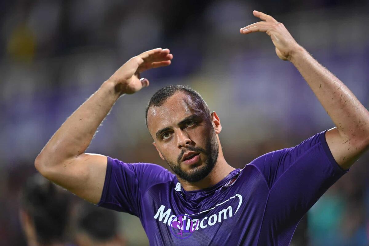 Cabral: "Giocare insieme a Jovic sarebbe positivo per entrambi. Quanti anni resto qui? Non lo so" - Esultanza Arthur Cabral (ACF Fiorentina)