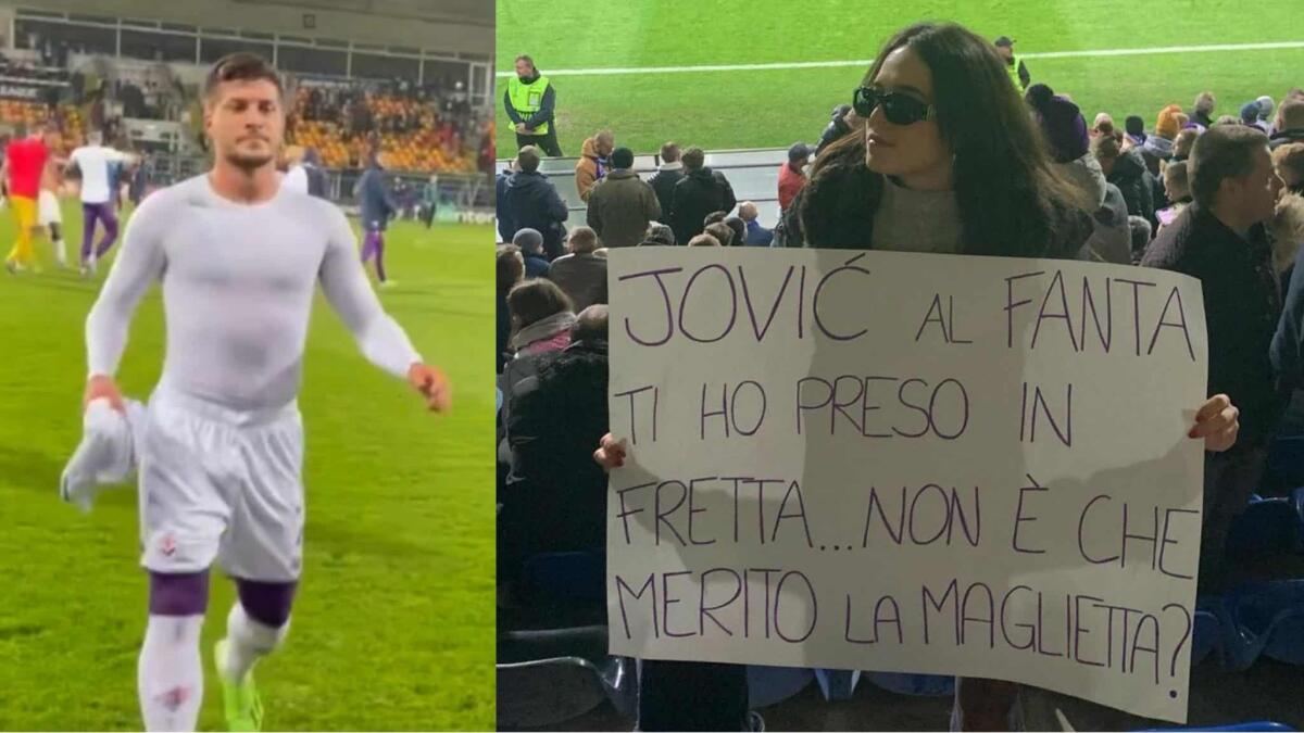 "Jovic ti ho preso in fretta al fantacalcio, mi merito la maglia?" e Jovic accontenta la tifosa a Riga - 