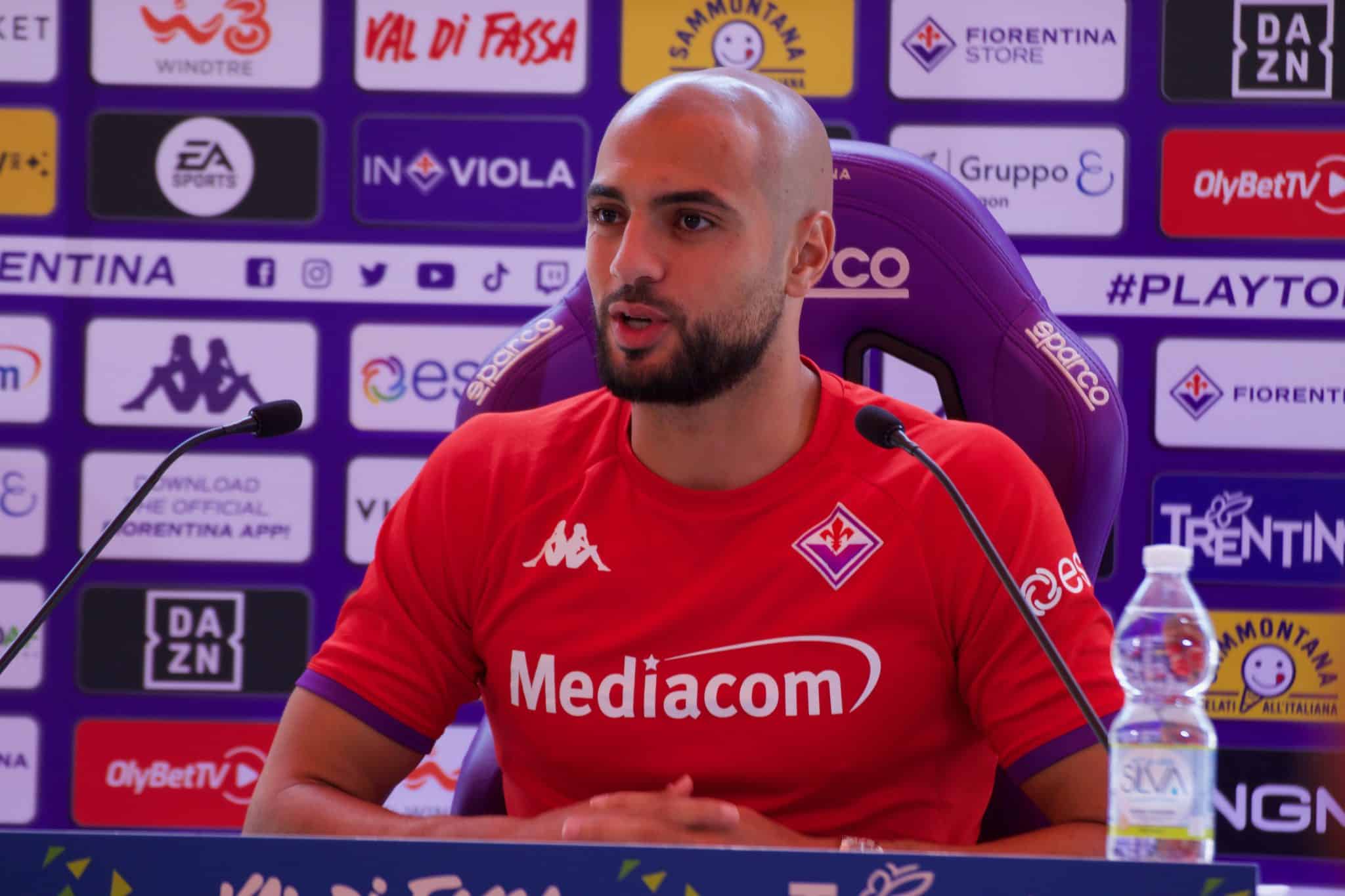 Moena, stadio Benatti, 18.07.2022, conferenza stampa Amrabat, foto Lisa Grelloni. Copyright Labaroviola.com