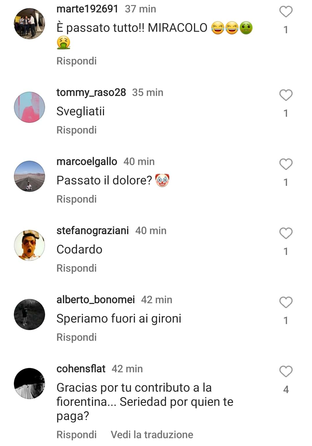 I tifosi della Fiorentina massacrano Nico Gonzalez sotto la sua foto con l'Argentina, offese e insulti