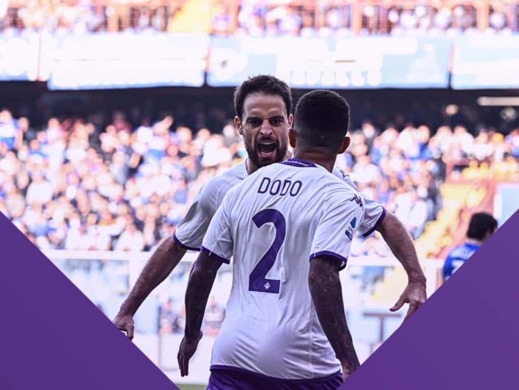 C'è solo la Fiorentina a Marassi, la viola batte 2-0 la Samp. In gol Bonaventura e Milenkovic
