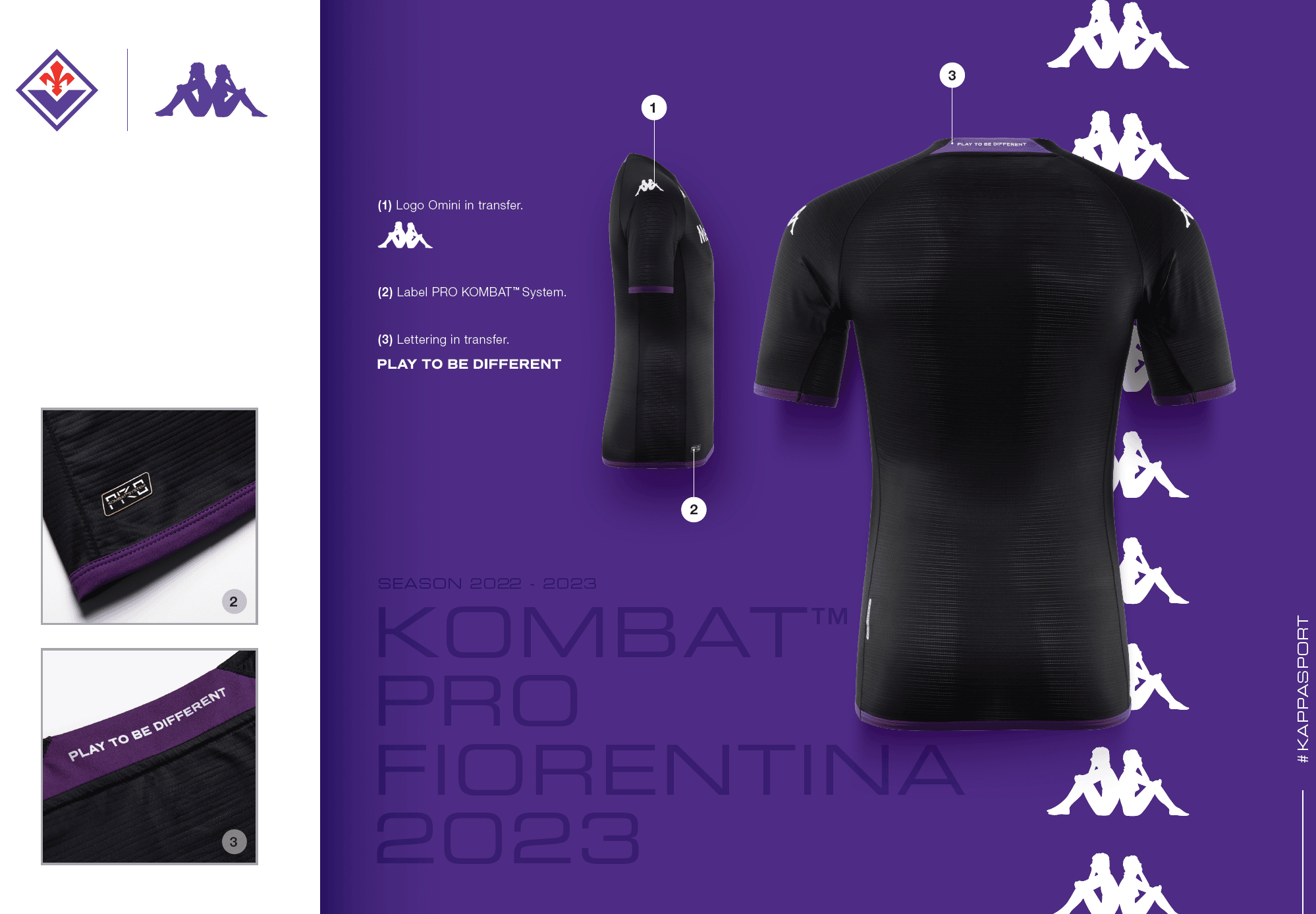 Ecco la quarta maglia della Fiorentina, nera con sfumature viola. Gia acquistabile negli store per 99 euro