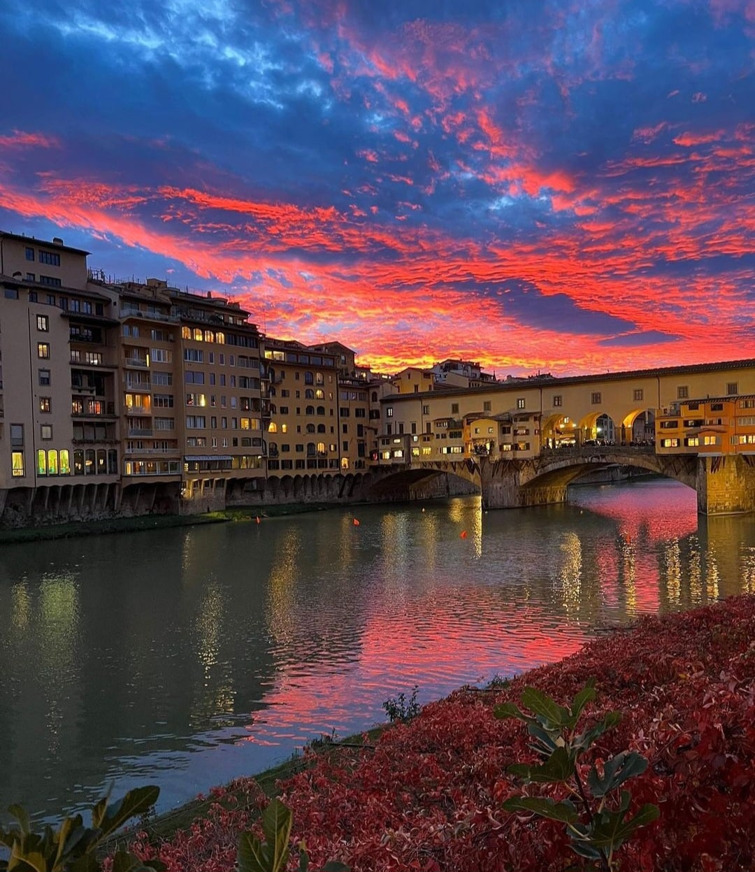 Il tramonto a Firenze è uno spettacolo, le foto sono un trionfo di bellezza, colori meravigliosi