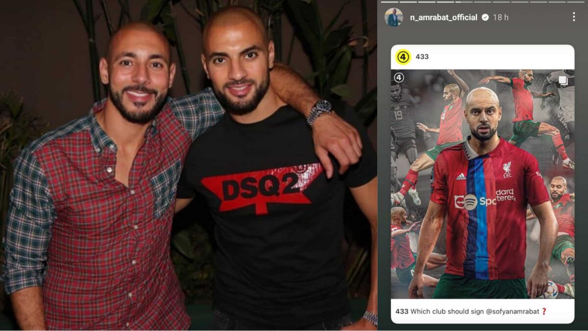 Fratello Amrabat posta foto con maglie di Barcellona e Liverpool. Poco rispetto verso la Fiorentina - 
