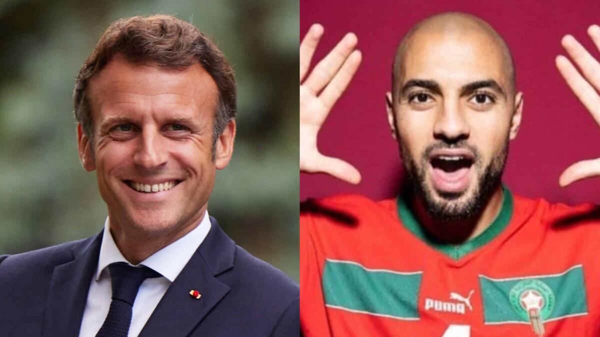 Macron si complimenta con Amrabat: "Sei stato il miglior centrocampista del Mondiale" - 
