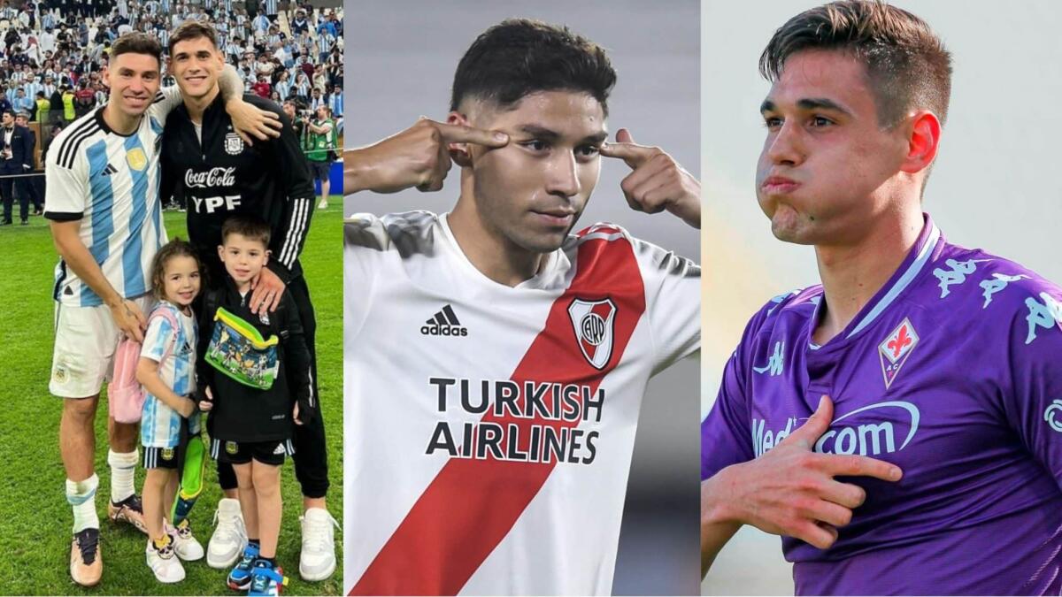 L'eroe mondiale dell'Argentina Montiel è il migliore amico di Quarta. Nel 2020 esultanza in suo onore - 