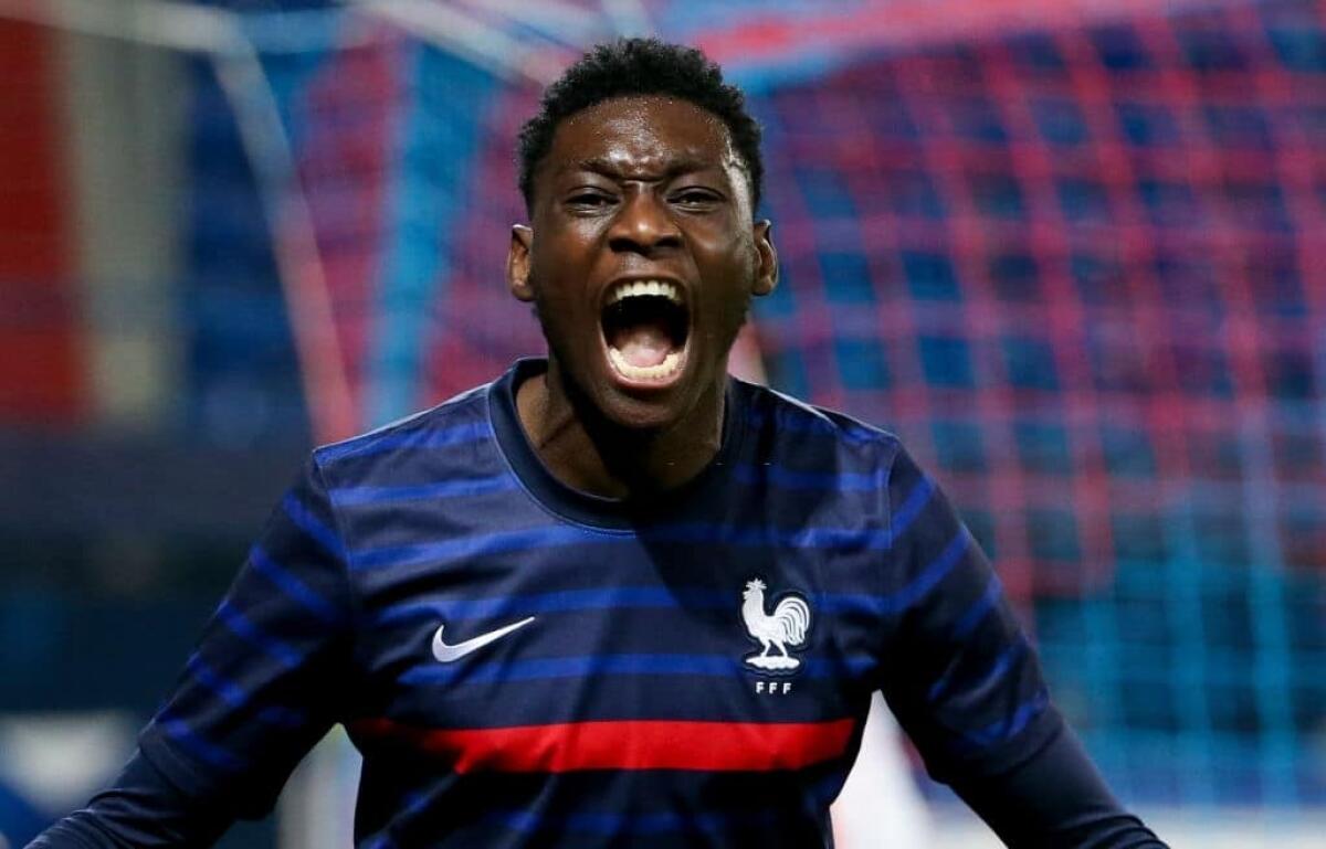 Dalla Spagna: "La Fiorentina vuole Muani in attacco. Costa 30 milioni, lotta con Liverpool e Tottenham" - CAEN, FRANCE - NOVEMBER 16: Randal Kolo Muani of France celebrates his goal during the UEFA Euro U21 qualifier match between France U21 and Switzerland U21 at Stade Michel d'Ornano on November 16, 2020 in Caen, France. (Photo by John Berry/Getty Imag