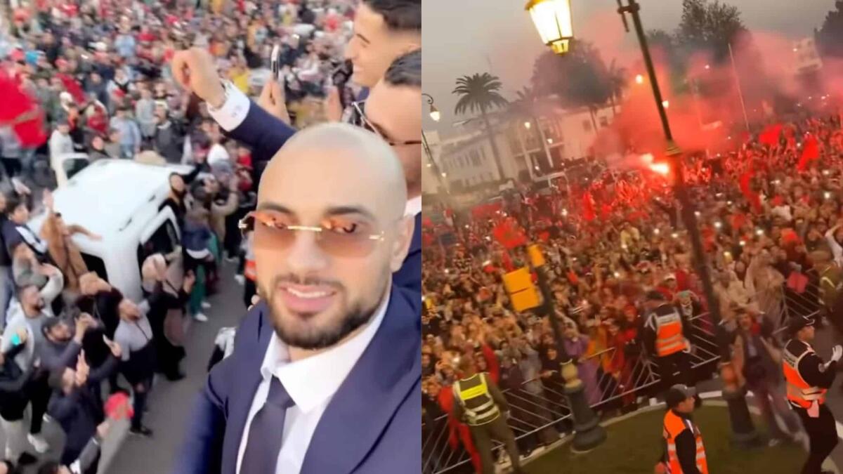 Amrabat in Marocco per festeggiare l'impresa al Mondiale. Una marea di persone a Rabat - 