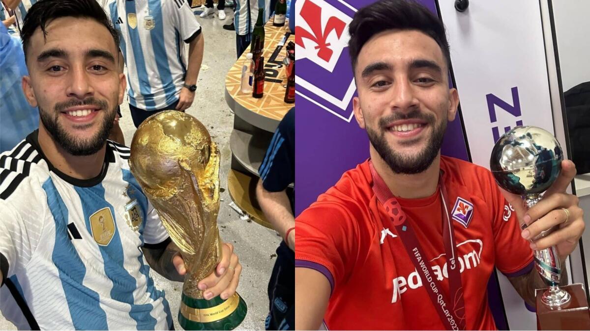 Nico Gonzalez è tornato a Firenze in tempi record dopo i festeggiamenti in Qatar con l'Argentina - 