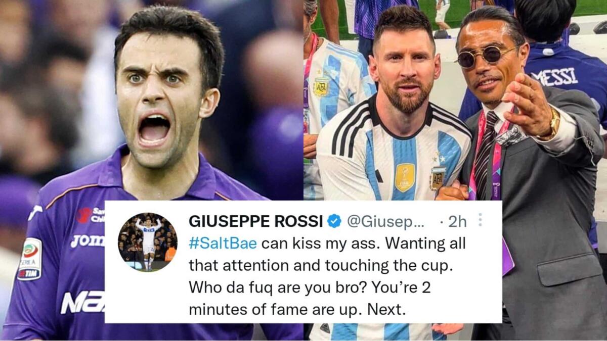 Rossi attacca Salt Bae dopo aver infastidito Messi per la Coppa: "Ma chi ca**o sei? Baciami il cu**" - 