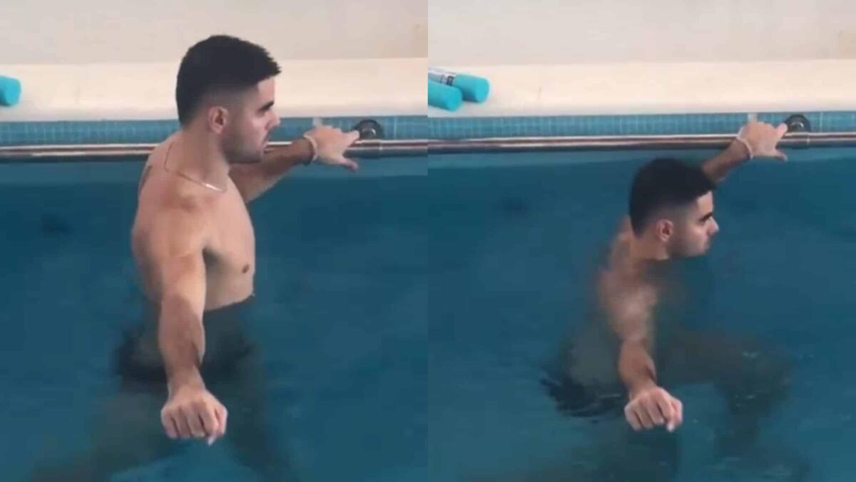 Continua il percorso di riabilitazione di Sottil: oggi esercizi in piscina. In campo a febbraio? - 