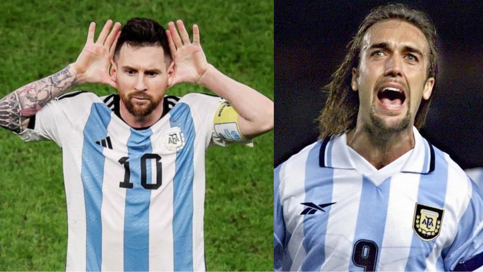 Messi scrive a Batistuta: "Un grande onore essere al tuo livello. Non conta il nome, conta l'Argentina"