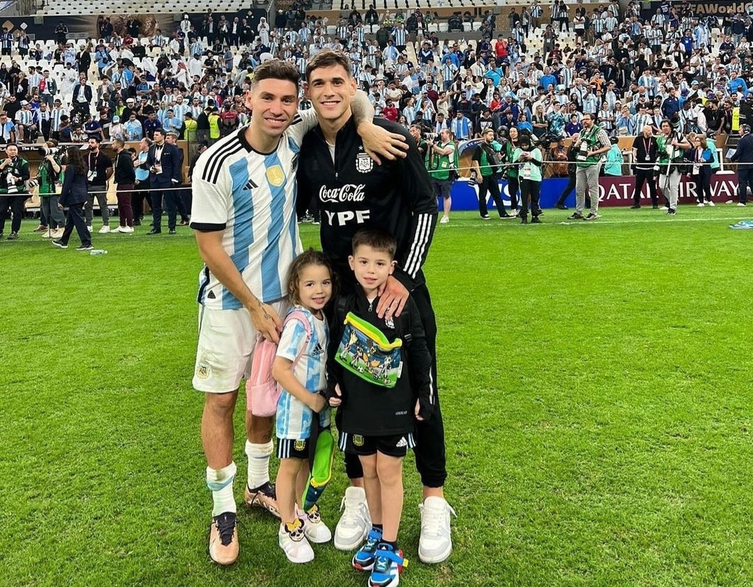 L'eroe mondiale dell'Argentina Montiel è il migliore amico di Quarta. Nel 2020 esultanza in suo onore