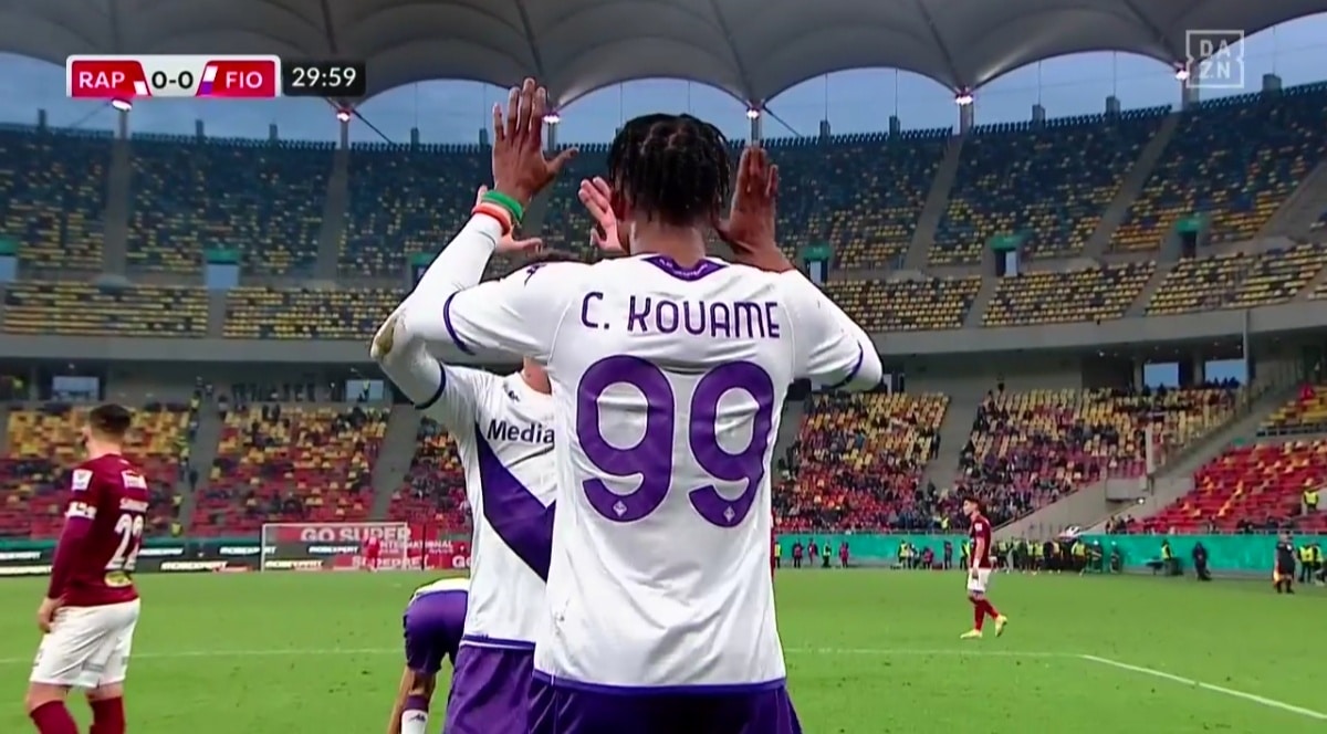 Doppietta di Benassi, gol e doppio assist di Kouamè. La Fiorentina batte 3-0 il Rapid Bucarest
