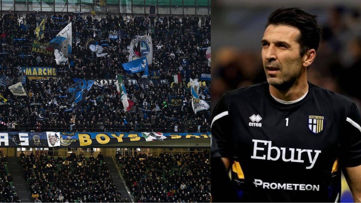 La Curva Nord dell'Inter lo prende di mira e canta ironicamente: "Dacci le quote, Buffon dacci le quote" - 