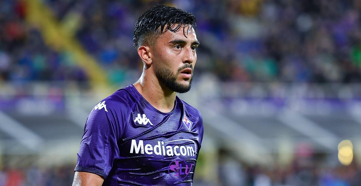 Sky Sport annuncia: "Leicester offre alla Fiorentina 34 milioni di euro per prendere Nico Gonzalez" - Firenze, stadio A.Franchi, 18.08.2022, Fiorentina-Twente, foto Lisa Guglielmi. Copyright Labaroviola.com