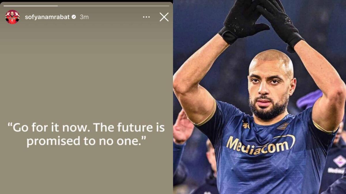 Il messaggio su Instagram di Amrabat: "Fallo adesso, il futuro non è promesso a nessuno" - 
