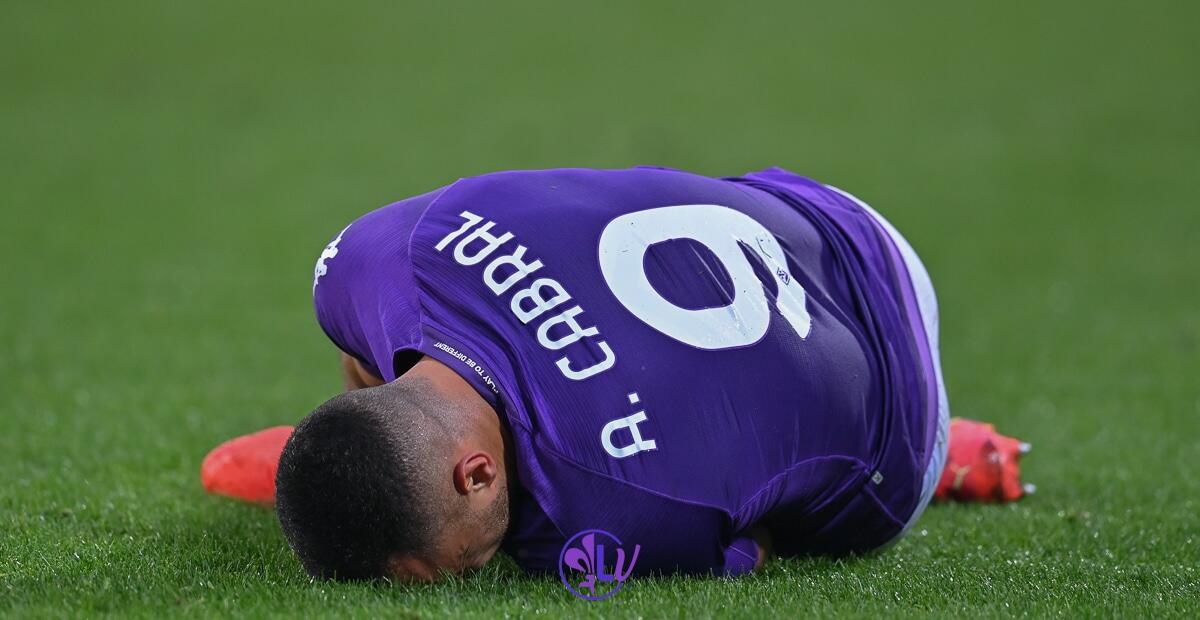 Report medico Fiorentina su Cabral: "Lesione di secondo grado al bicipite femorale coscia sinistra" - Firenze, stadio A.Franchi, 07.01.2023, Fiorentina-Sassuolo, foto Lisa Guglielmi. Copyright Labaroviola.com