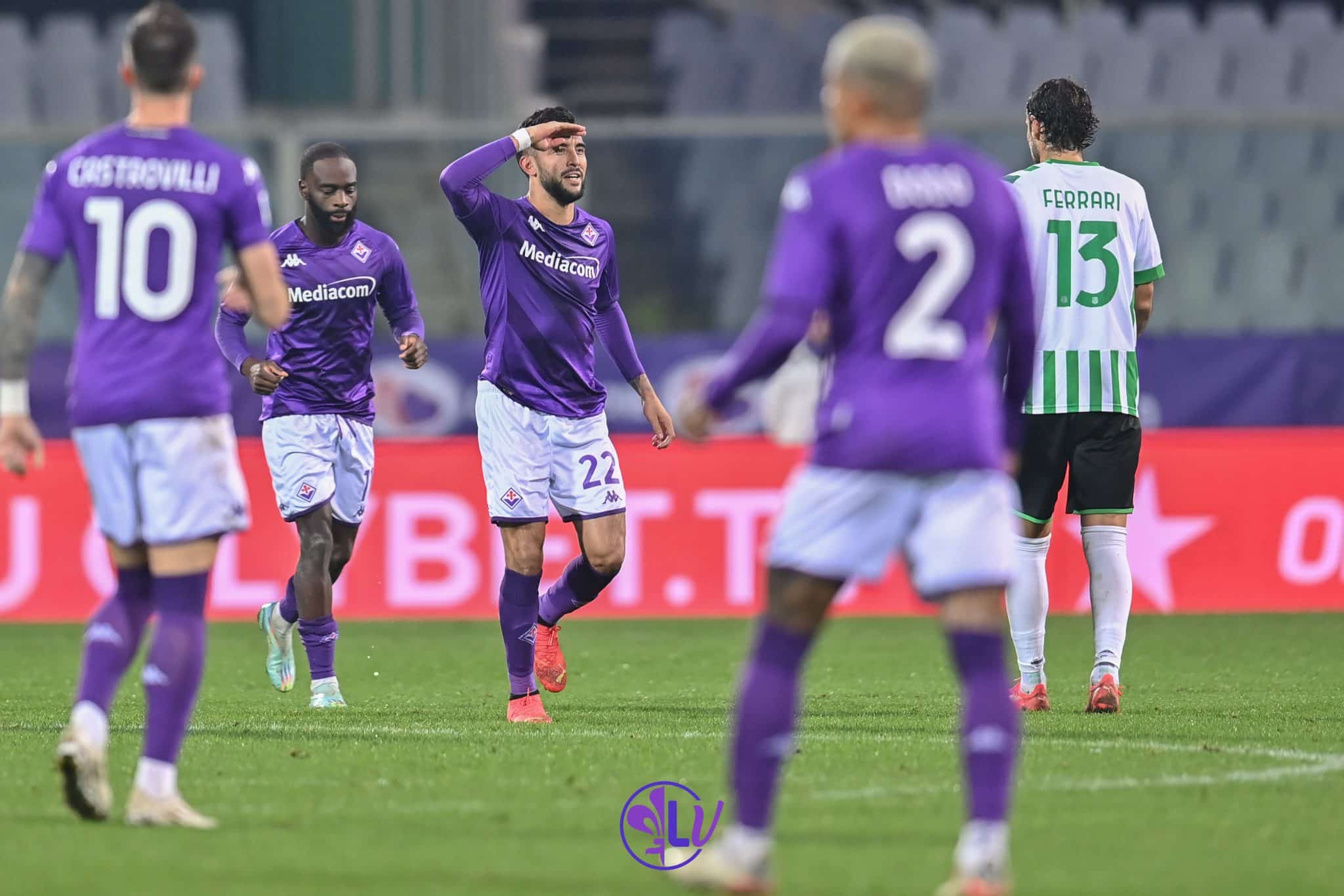 Esultanza Nicolas Gonzalez (ACF Fiorentina)
