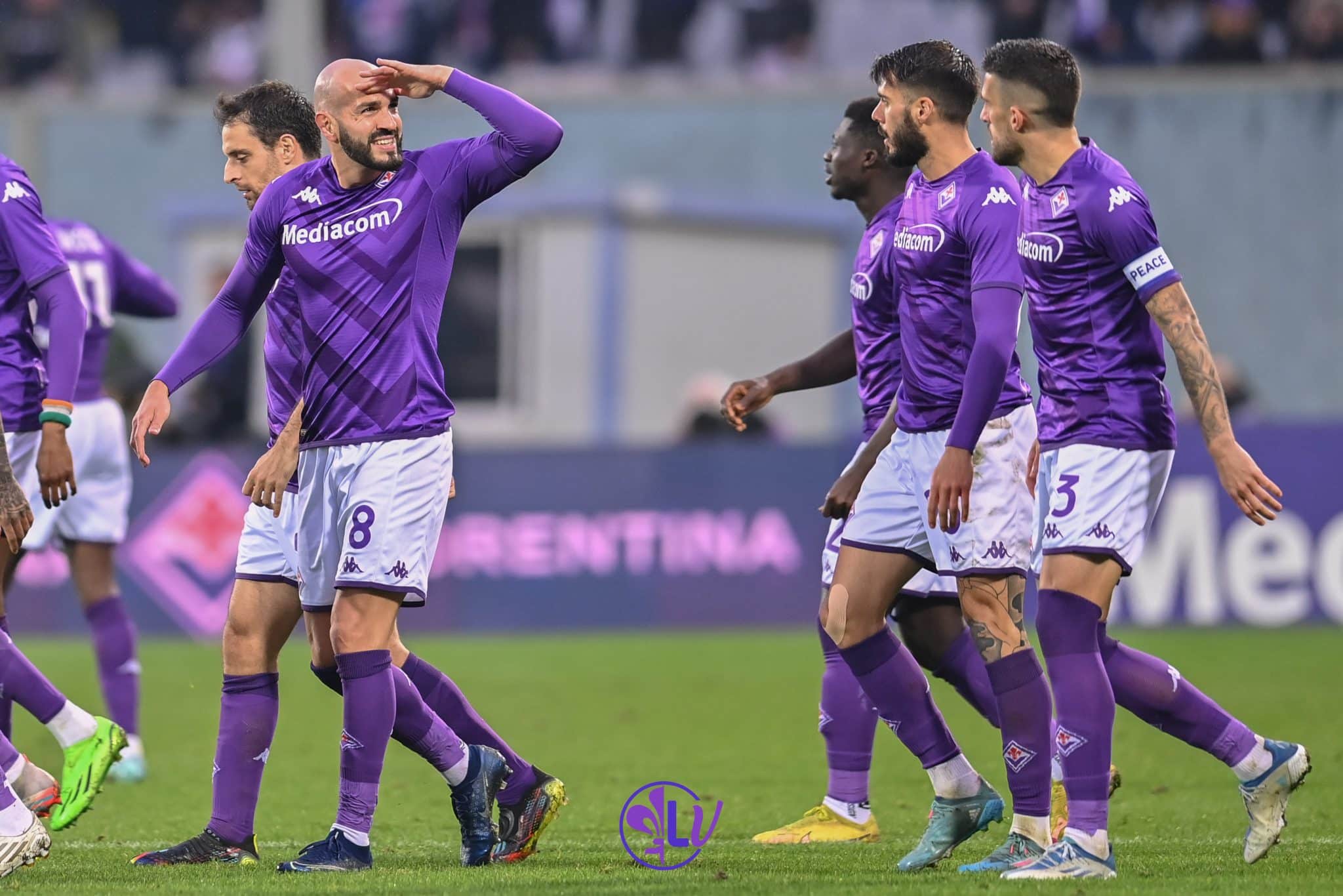 Esultanza Riccardo Saponara (ACF Fiorentina)
