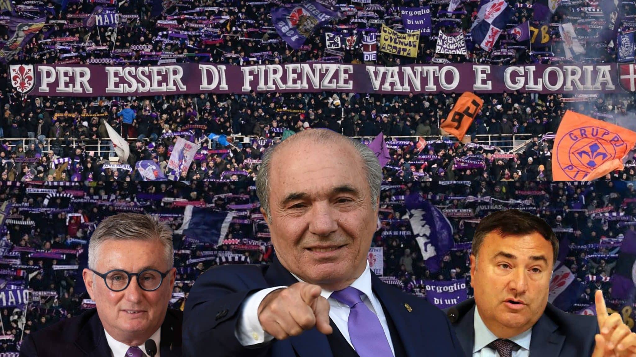 Contestati Commisso e Barone in tribuna dopo la sconfitta della Fiorentina: "Vergogna" "Andate a casa"