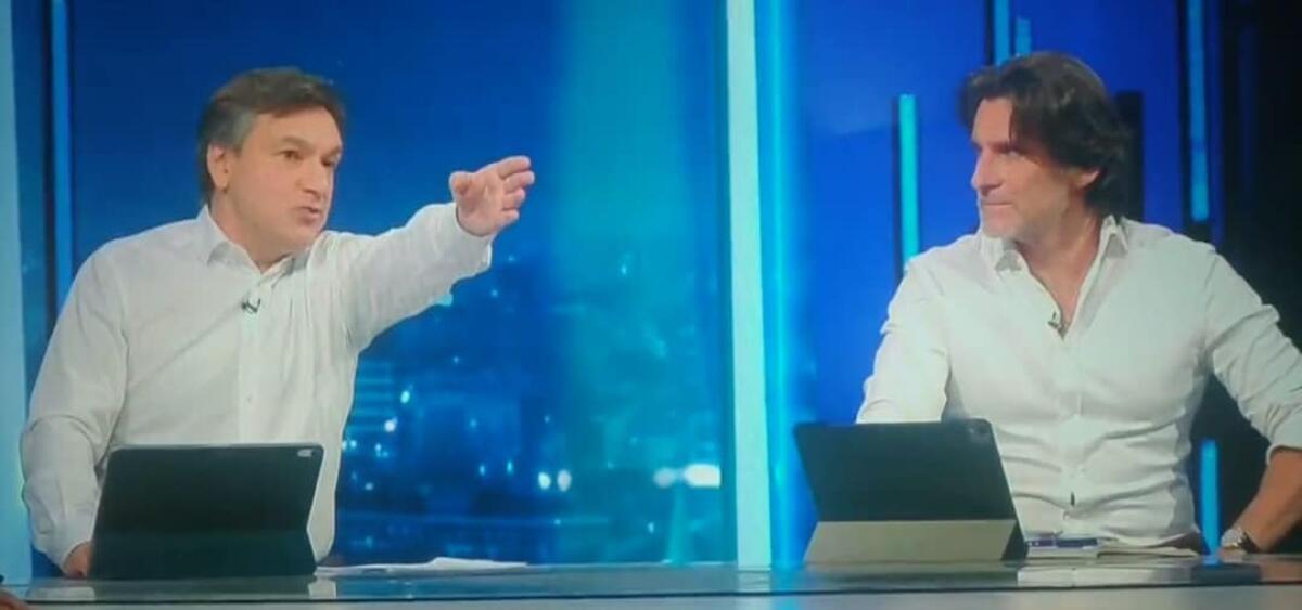 Caressa litiga con Bucciantini e gli dice: "Sono io che ti lascio intervenire qui dentro". Reazione allibita - 