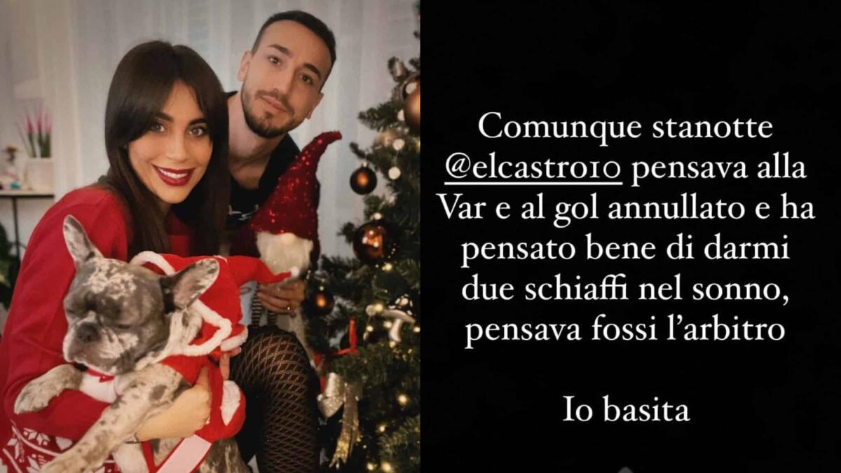 Castrovilli e l'incubo VAR, la moglie: "Mi ha due schiaffi nel sonno, pensava fossi l'arbitro" - 