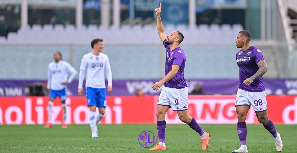 Repubblica, la Fiorentina torna a vincere in campionato. Tre punti preziosi in chiave salvezza per la squadra di Italiano - Firenze, stadio A.Franchi, 19.02.2023, Fiorentina-Empoli, foto Lisa Guglielmi. Copyright Labaroviola.com