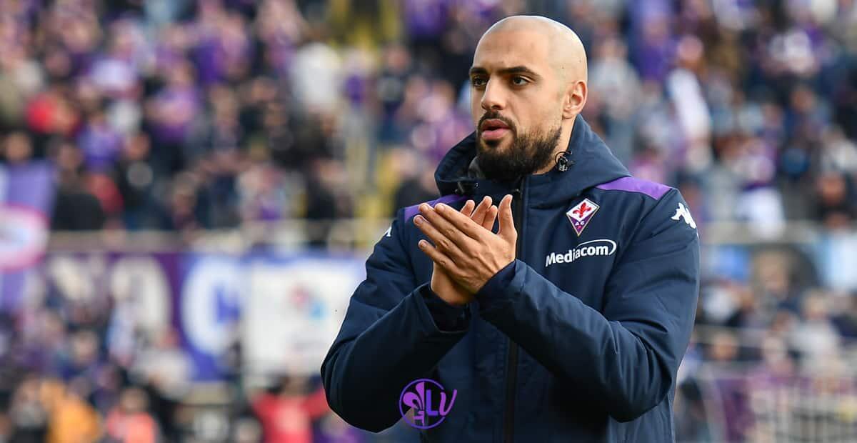 Report medico Fiorentina: per Amrabat frattura ossa nasali. Il giocatore indosserà maschera protettiva - Firenze, stadio A.Franchi, 20.02.2021, Fiorentina-Atalanta, foto Lisa Guglielmi. Copyright Labaroviola.com