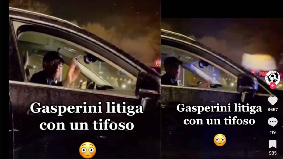 Gasperini litiga con un tifoso e gli lancia un panino in macchina: "Vattene via str***o". Il video - 