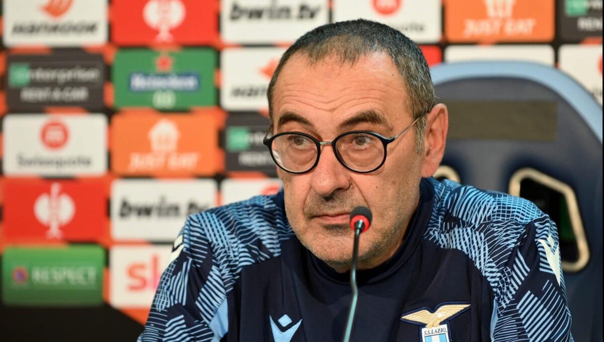 Sarri non si sbilancia: "Lazio può vincere Conference? No, ci sono squadre più forti e siamo in difficoltà" - 