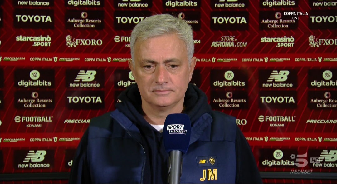 Mourinho se la prende con la squadra: "Non abbiamo una rosa all'altezza per giocare la Coppa Italia"