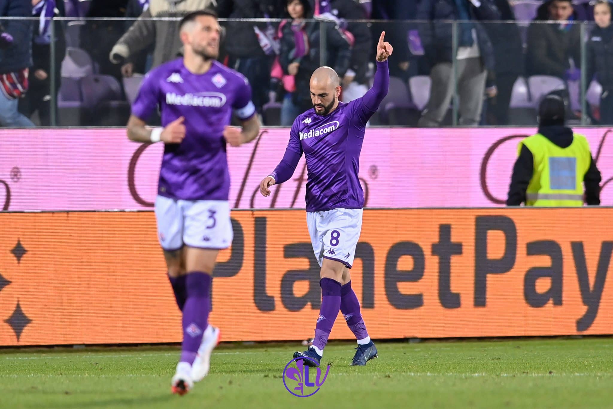 Esultanza Riccardo Saponara (ACF Fiorentina)