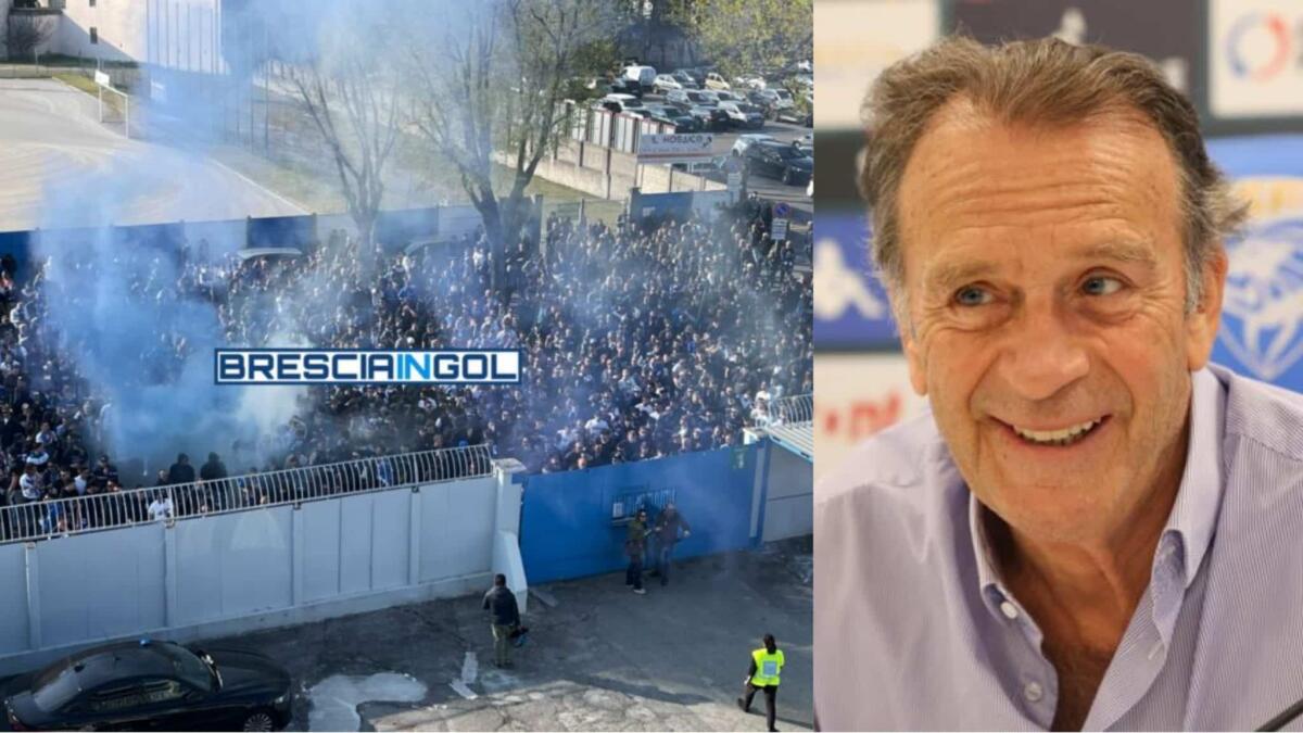 Cellino corre a nascondersi nello spogliatoio. Ultras Brescia vanno a cercarlo in tribuna dopo sconfitta - 