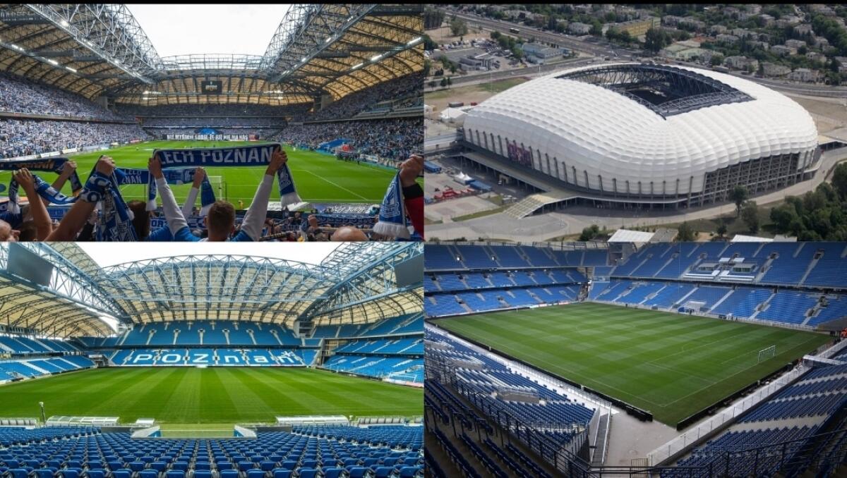 Lo stadio del Lech Poznan, 43 mila posti e copertura anche totale. Ospiterà la Fiorentina il 13 Aprile - 